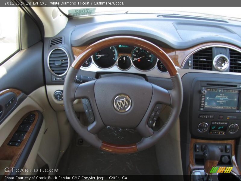 White Diamond Tricoat / Cashmere/Cocoa 2011 Buick Enclave CXL