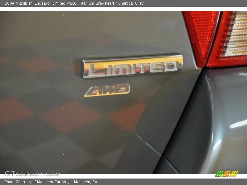 Titanium Gray Pearl / Charcoal Gray 2004 Mitsubishi Endeavor Limited AWD