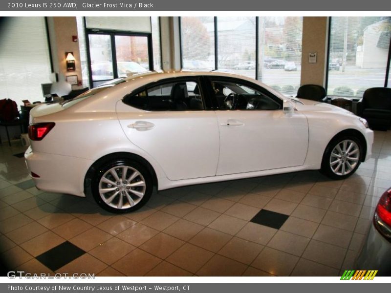 Glacier Frost Mica / Black 2010 Lexus IS 250 AWD