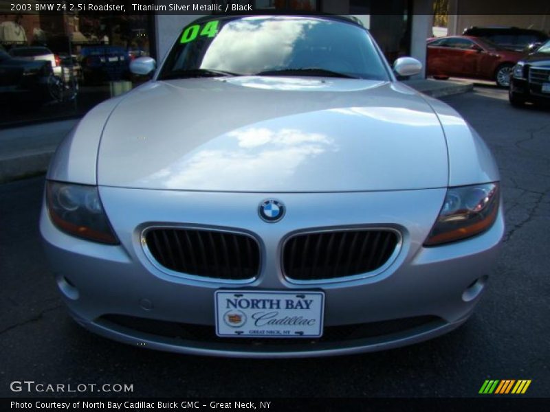 Titanium Silver Metallic / Black 2003 BMW Z4 2.5i Roadster