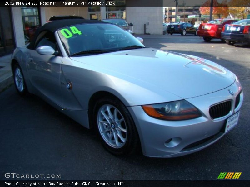 Titanium Silver Metallic / Black 2003 BMW Z4 2.5i Roadster