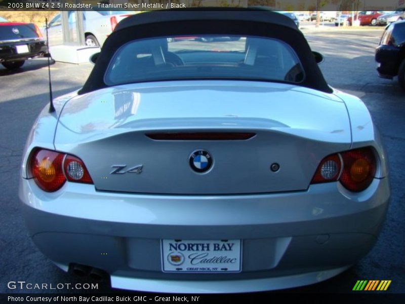 Titanium Silver Metallic / Black 2003 BMW Z4 2.5i Roadster