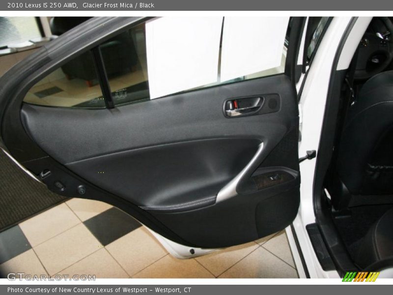 Glacier Frost Mica / Black 2010 Lexus IS 250 AWD