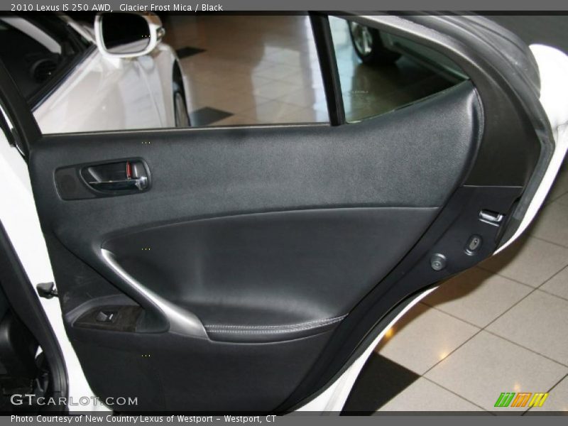 Glacier Frost Mica / Black 2010 Lexus IS 250 AWD