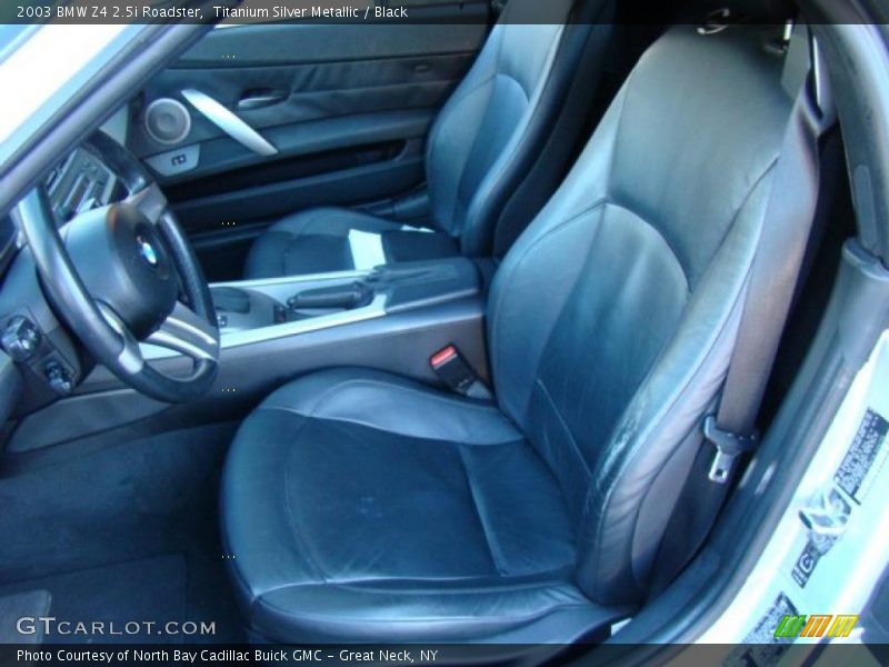 Titanium Silver Metallic / Black 2003 BMW Z4 2.5i Roadster