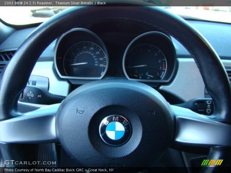 Titanium Silver Metallic / Black 2003 BMW Z4 2.5i Roadster