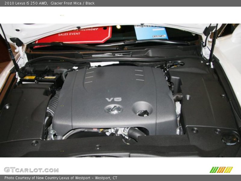 Glacier Frost Mica / Black 2010 Lexus IS 250 AWD