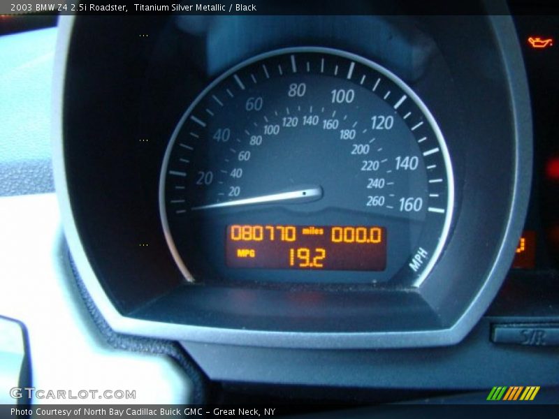 Titanium Silver Metallic / Black 2003 BMW Z4 2.5i Roadster