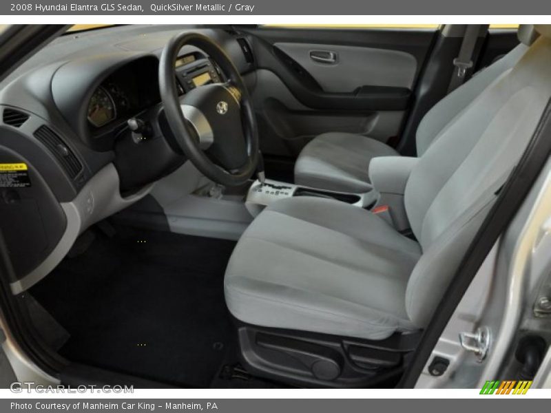 QuickSilver Metallic / Gray 2008 Hyundai Elantra GLS Sedan