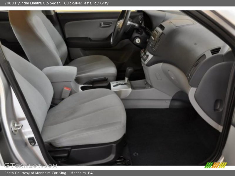 QuickSilver Metallic / Gray 2008 Hyundai Elantra GLS Sedan