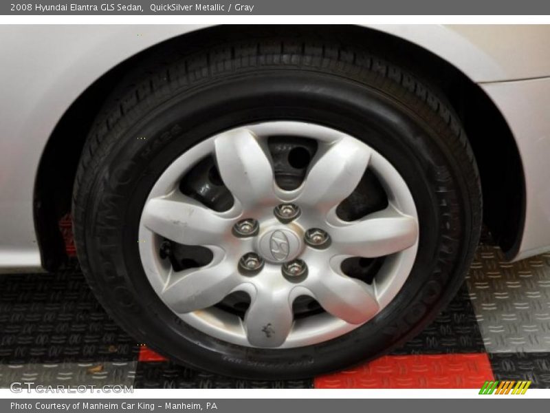QuickSilver Metallic / Gray 2008 Hyundai Elantra GLS Sedan