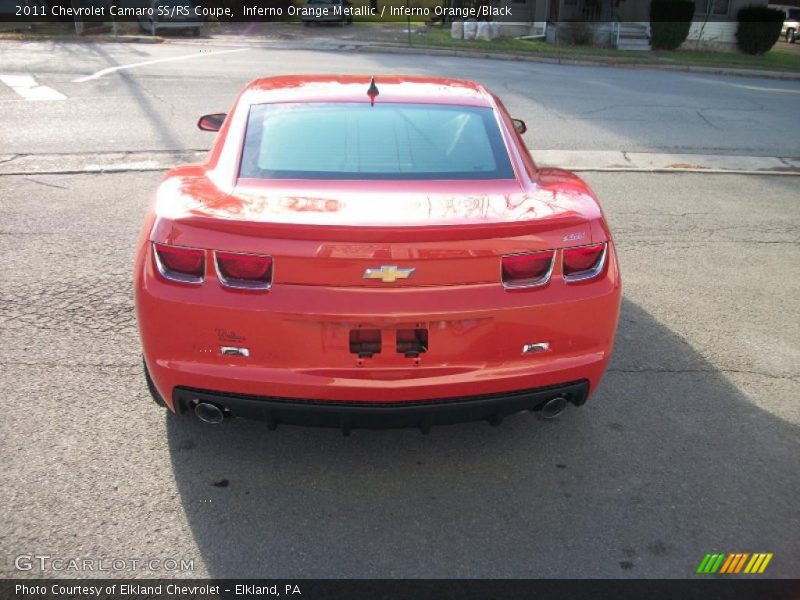 Inferno Orange Metallic / Inferno Orange/Black 2011 Chevrolet Camaro SS/RS Coupe