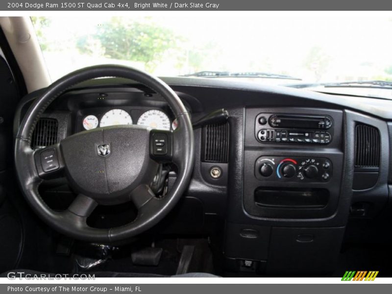 Bright White / Dark Slate Gray 2004 Dodge Ram 1500 ST Quad Cab 4x4
