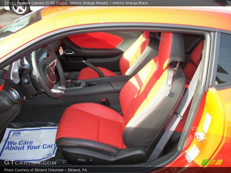 2011 Camaro SS/RS Coupe Inferno Orange/Black Interior