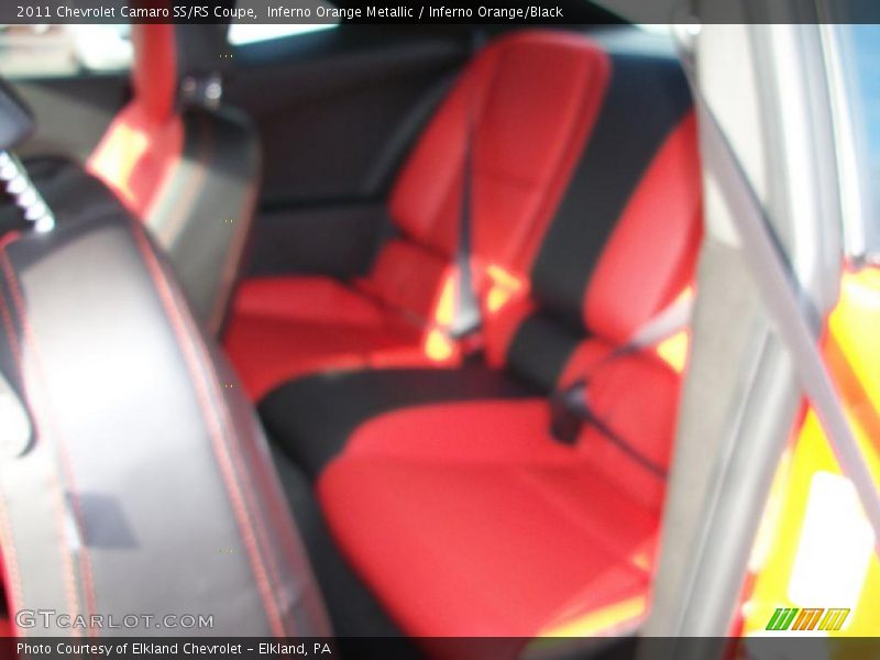 Inferno Orange Metallic / Inferno Orange/Black 2011 Chevrolet Camaro SS/RS Coupe