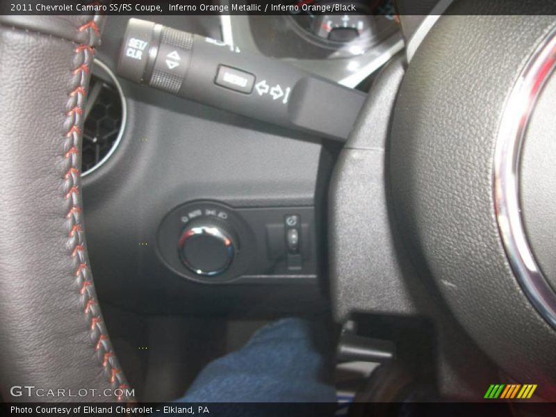 Inferno Orange Metallic / Inferno Orange/Black 2011 Chevrolet Camaro SS/RS Coupe