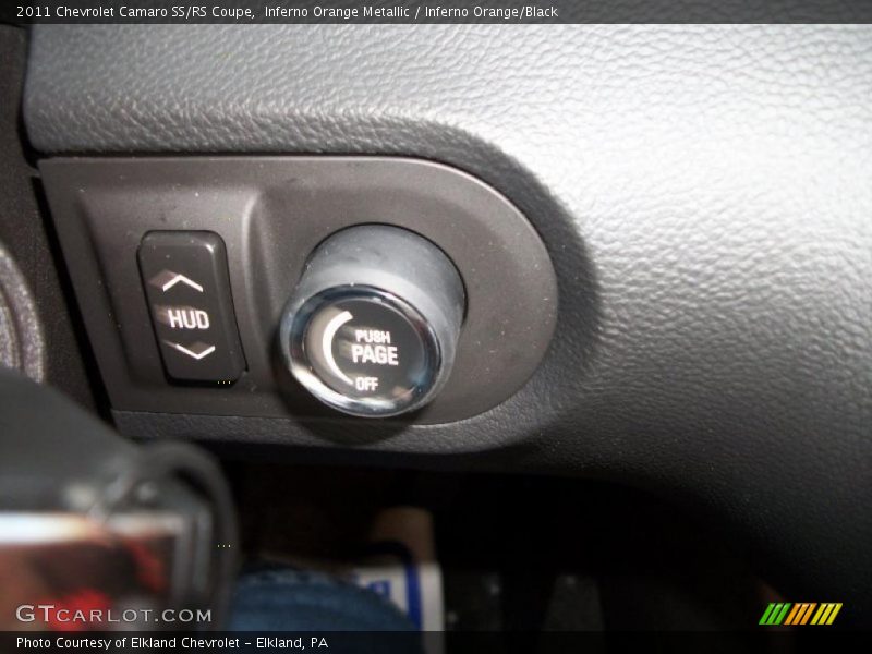 Controls of 2011 Camaro SS/RS Coupe