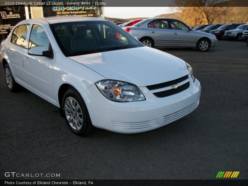 Summit White / Ebony 2010 Chevrolet Cobalt LT Sedan