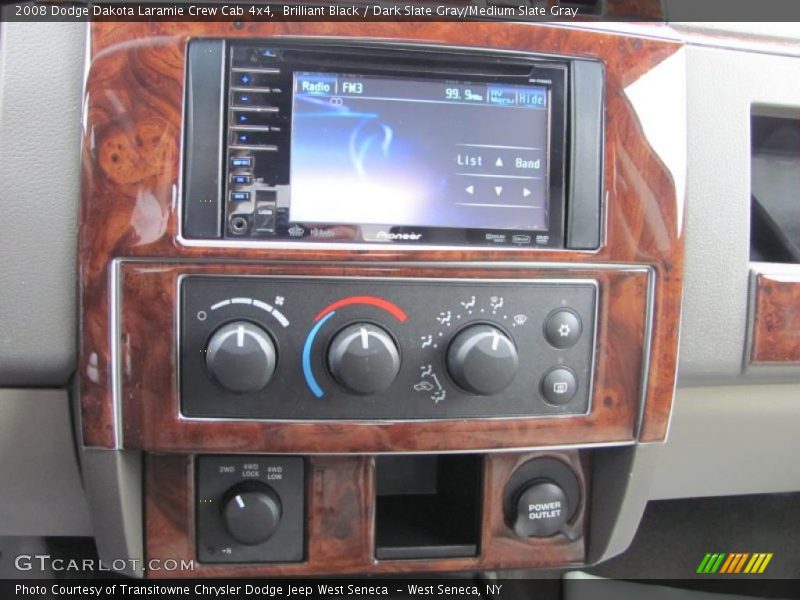 Brilliant Black / Dark Slate Gray/Medium Slate Gray 2008 Dodge Dakota Laramie Crew Cab 4x4