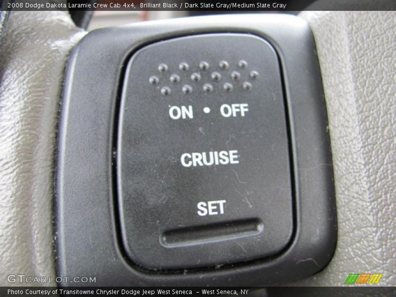 Brilliant Black / Dark Slate Gray/Medium Slate Gray 2008 Dodge Dakota Laramie Crew Cab 4x4