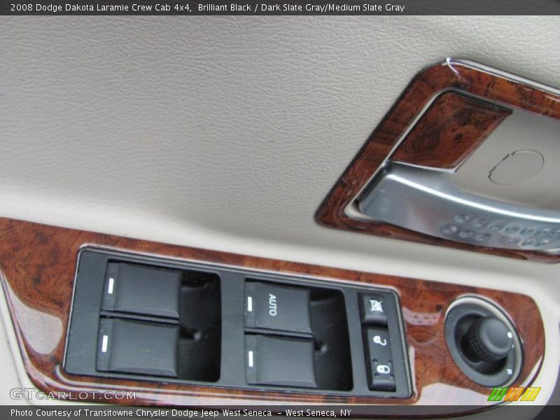 Brilliant Black / Dark Slate Gray/Medium Slate Gray 2008 Dodge Dakota Laramie Crew Cab 4x4