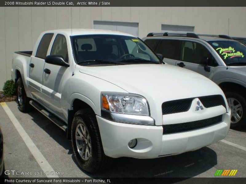 Arctic White / Slate 2008 Mitsubishi Raider LS Double Cab