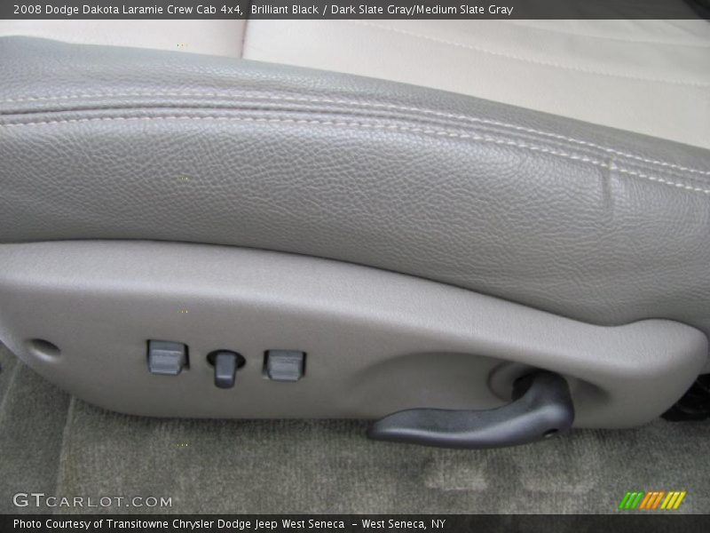 Brilliant Black / Dark Slate Gray/Medium Slate Gray 2008 Dodge Dakota Laramie Crew Cab 4x4