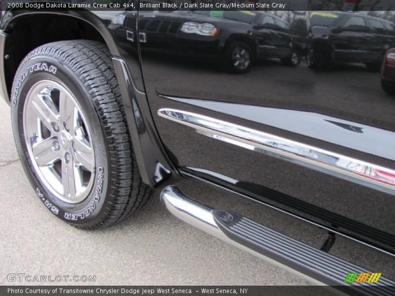 Brilliant Black / Dark Slate Gray/Medium Slate Gray 2008 Dodge Dakota Laramie Crew Cab 4x4