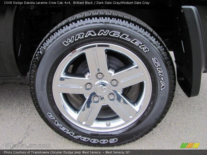 Brilliant Black / Dark Slate Gray/Medium Slate Gray 2008 Dodge Dakota Laramie Crew Cab 4x4