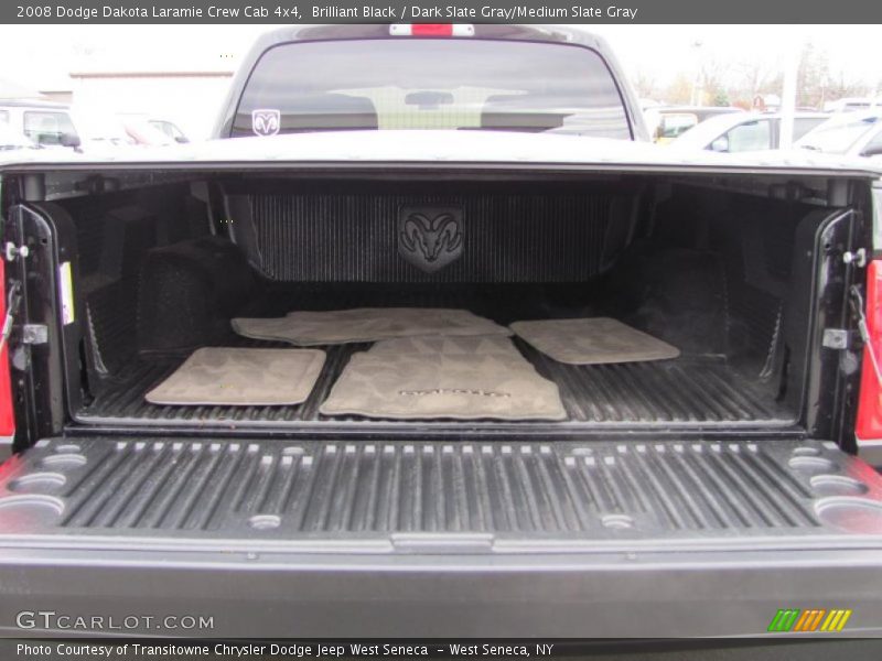 Brilliant Black / Dark Slate Gray/Medium Slate Gray 2008 Dodge Dakota Laramie Crew Cab 4x4