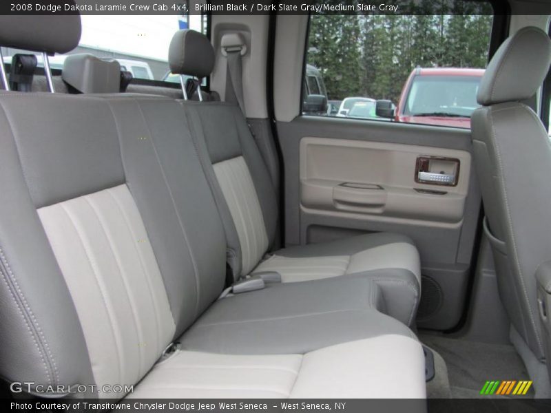 Brilliant Black / Dark Slate Gray/Medium Slate Gray 2008 Dodge Dakota Laramie Crew Cab 4x4