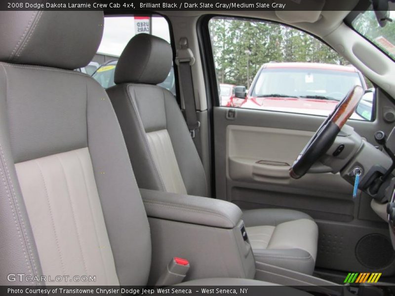 Brilliant Black / Dark Slate Gray/Medium Slate Gray 2008 Dodge Dakota Laramie Crew Cab 4x4