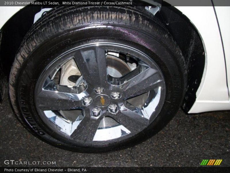 White Diamond Tricoat / Cocoa/Cashmere 2010 Chevrolet Malibu LT Sedan