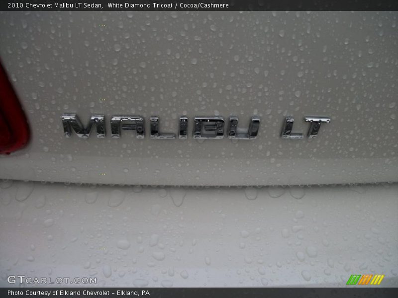 White Diamond Tricoat / Cocoa/Cashmere 2010 Chevrolet Malibu LT Sedan