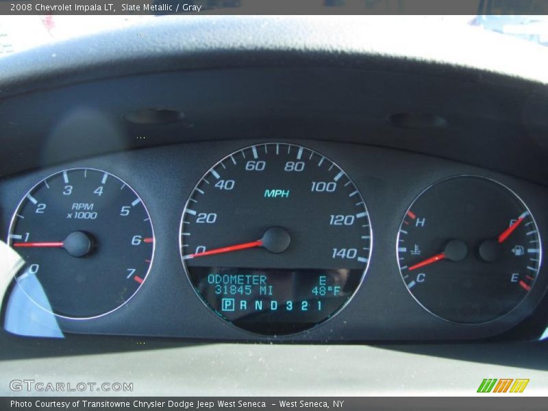 Slate Metallic / Gray 2008 Chevrolet Impala LT