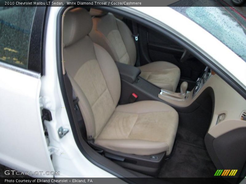 White Diamond Tricoat / Cocoa/Cashmere 2010 Chevrolet Malibu LT Sedan
