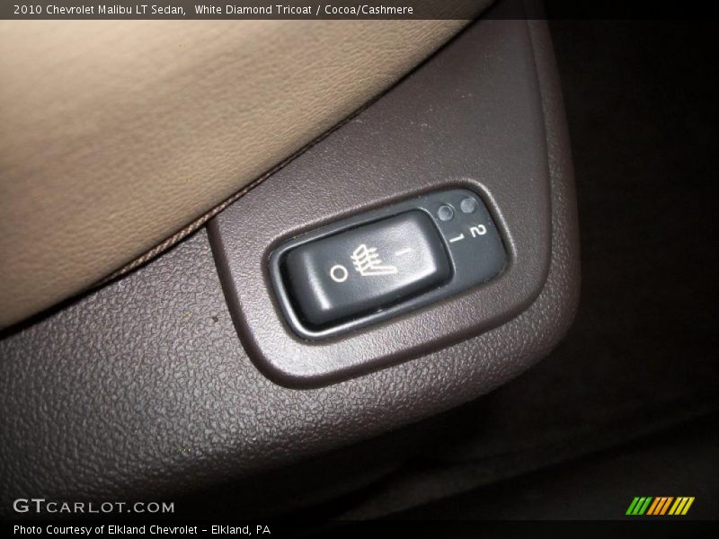White Diamond Tricoat / Cocoa/Cashmere 2010 Chevrolet Malibu LT Sedan