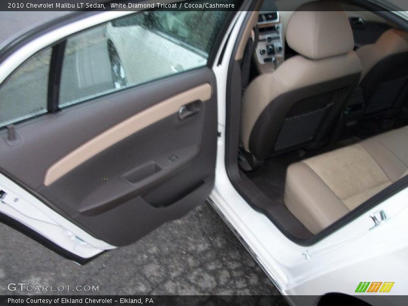 White Diamond Tricoat / Cocoa/Cashmere 2010 Chevrolet Malibu LT Sedan