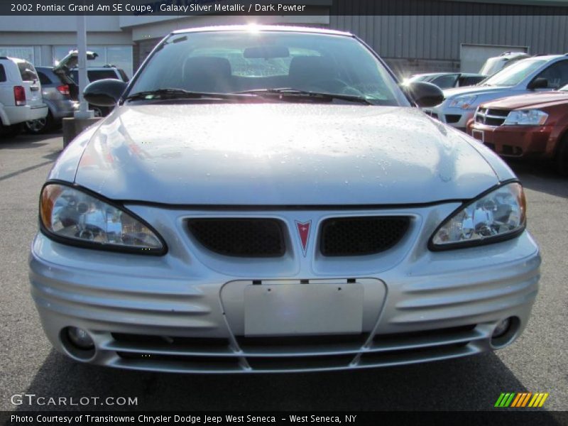 Galaxy Silver Metallic / Dark Pewter 2002 Pontiac Grand Am SE Coupe