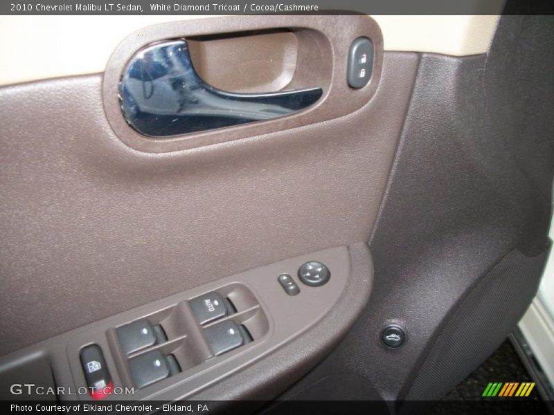 White Diamond Tricoat / Cocoa/Cashmere 2010 Chevrolet Malibu LT Sedan