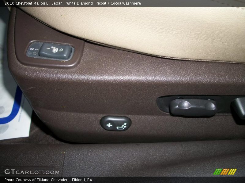 White Diamond Tricoat / Cocoa/Cashmere 2010 Chevrolet Malibu LT Sedan