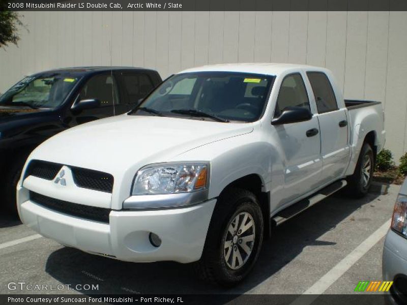 Arctic White / Slate 2008 Mitsubishi Raider LS Double Cab