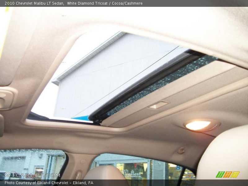 White Diamond Tricoat / Cocoa/Cashmere 2010 Chevrolet Malibu LT Sedan
