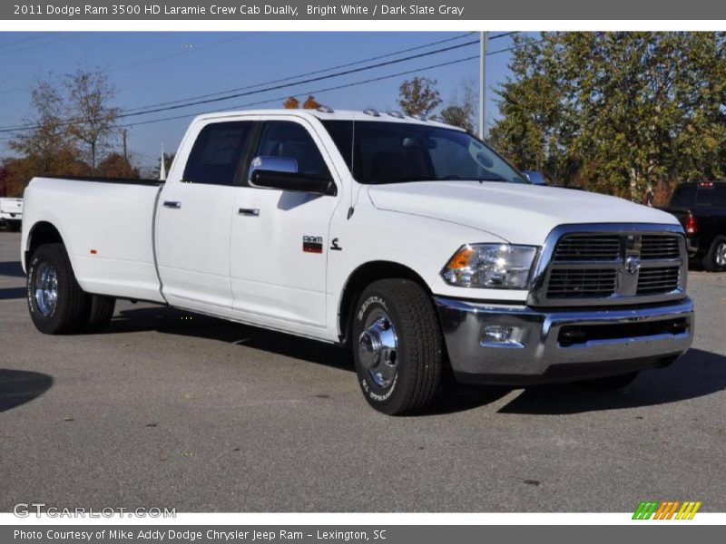 Bright White / Dark Slate Gray 2011 Dodge Ram 3500 HD Laramie Crew Cab Dually