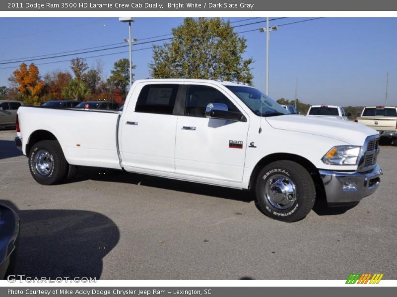 Bright White / Dark Slate Gray 2011 Dodge Ram 3500 HD Laramie Crew Cab Dually