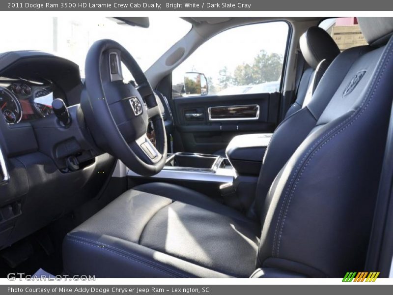 Bright White / Dark Slate Gray 2011 Dodge Ram 3500 HD Laramie Crew Cab Dually