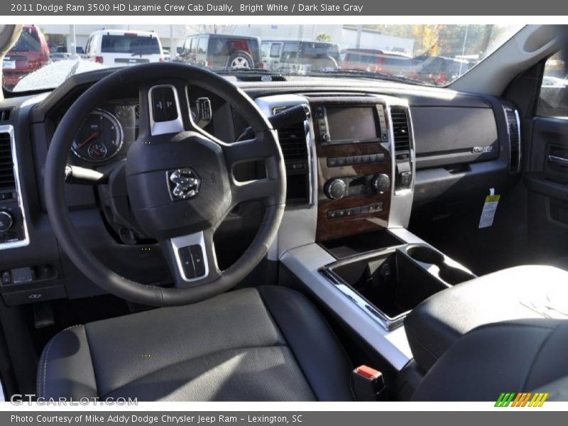 Bright White / Dark Slate Gray 2011 Dodge Ram 3500 HD Laramie Crew Cab Dually