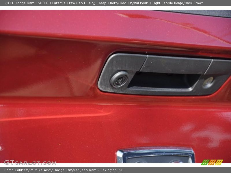 Deep Cherry Red Crystal Pearl / Light Pebble Beige/Bark Brown 2011 Dodge Ram 3500 HD Laramie Crew Cab Dually