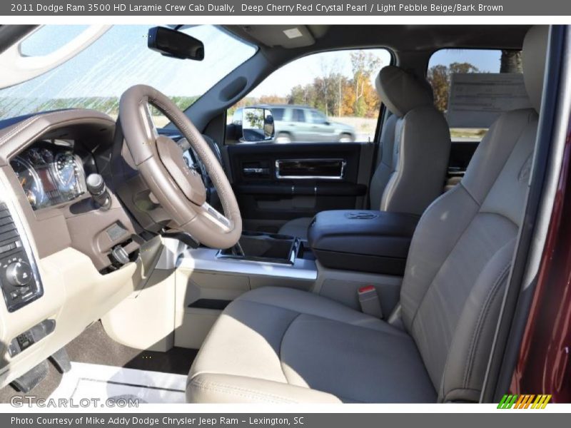  2011 Ram 3500 HD Laramie Crew Cab Dually Light Pebble Beige/Bark Brown Interior
