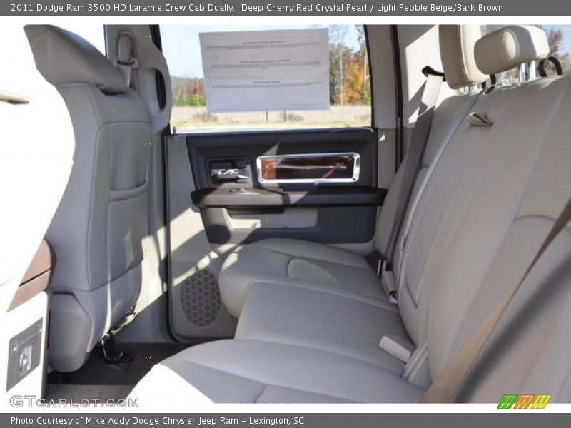 Deep Cherry Red Crystal Pearl / Light Pebble Beige/Bark Brown 2011 Dodge Ram 3500 HD Laramie Crew Cab Dually